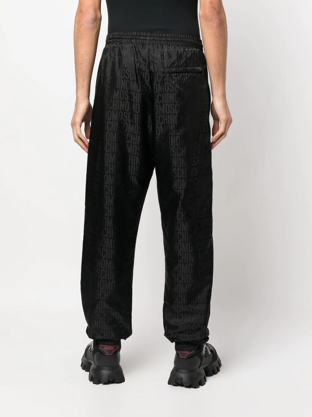 Moschino monogram-jacquard track pants - Image 4