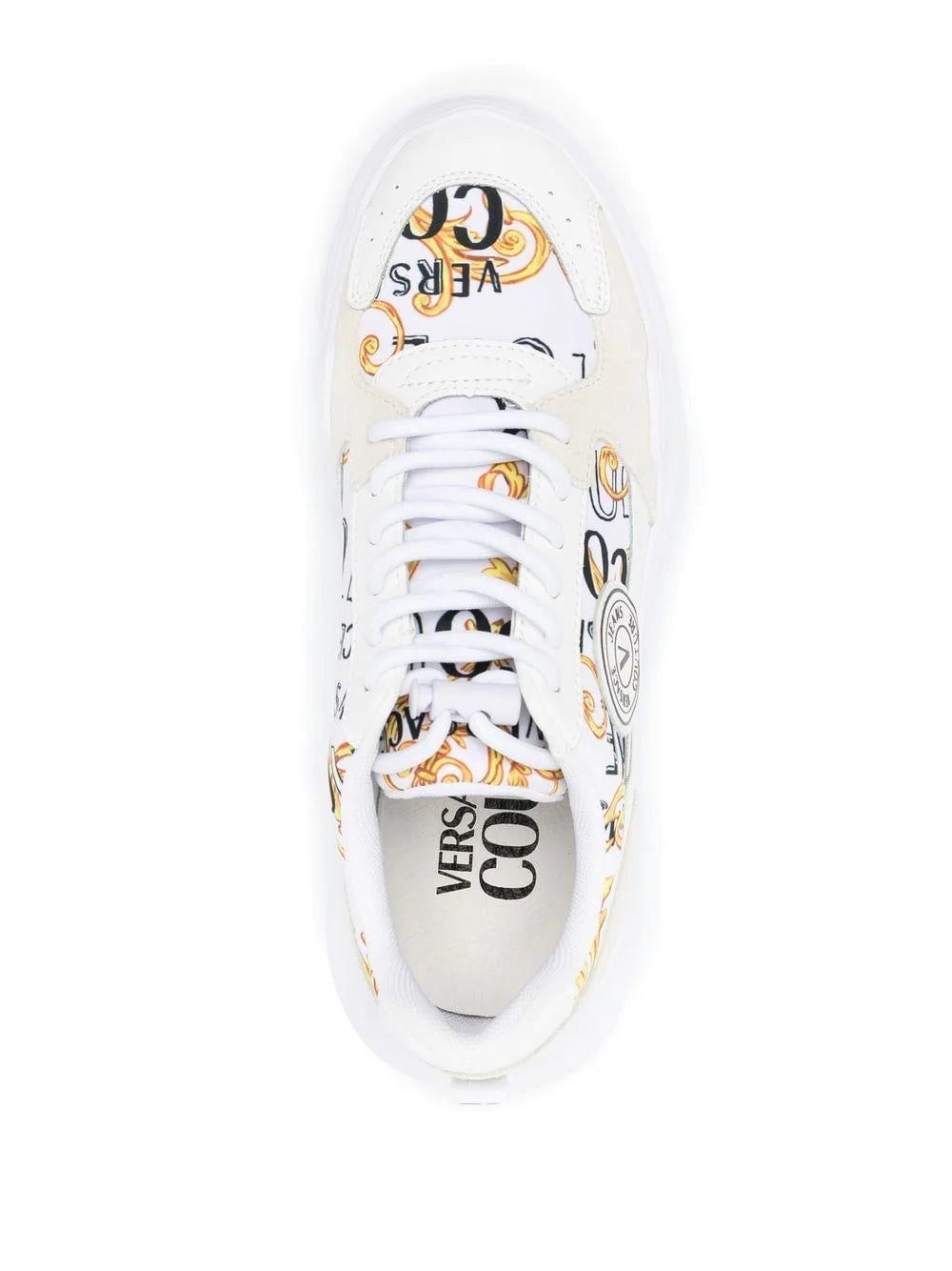 Versace Jeans Couture baroque-pattern print sneakers - Image 4