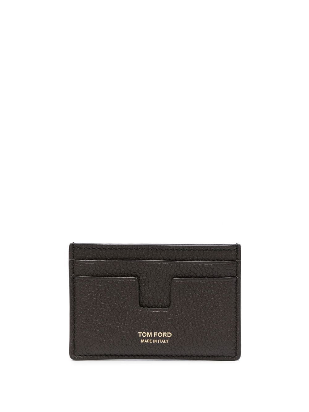 TOM FORD logo-print leather cardholder