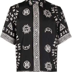 Amiri motif-print silk shirt