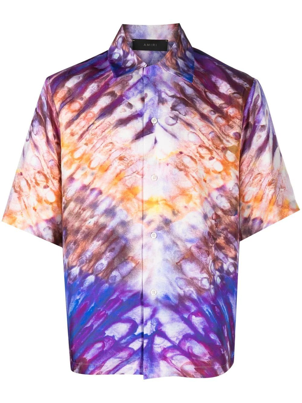 AMIRI tie-dye print silk shirt
