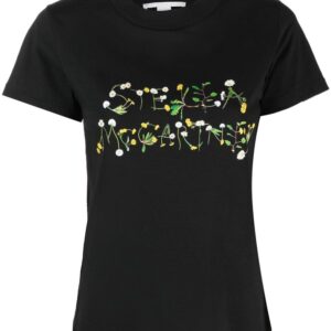 Stella McCartney dandelion logo-print T-shirt