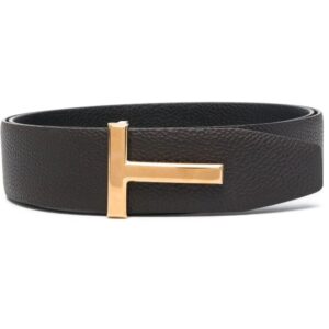 Tom Ford T-buckle reversible leather belt