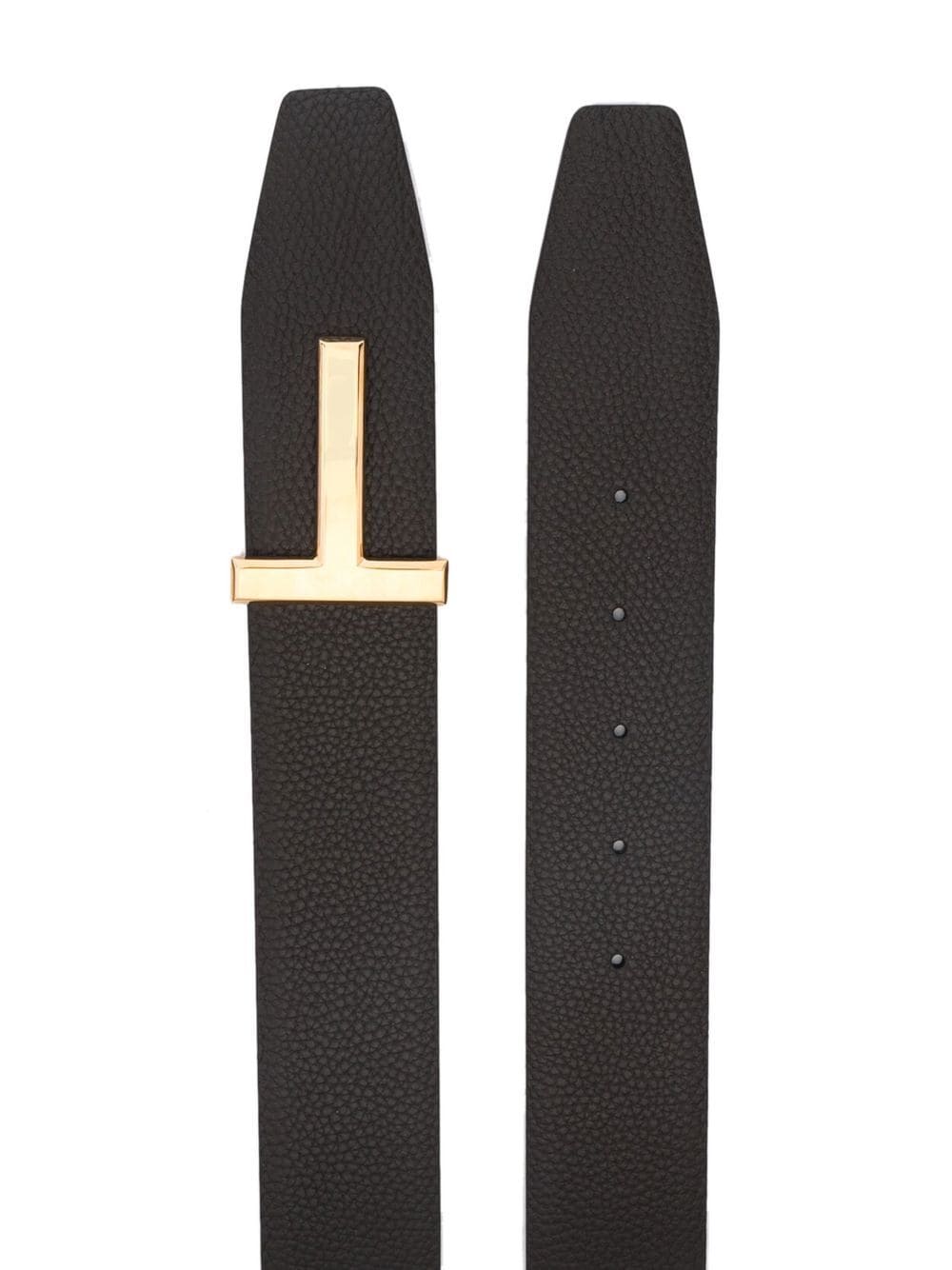 Tom Ford T-buckle reversible leather belt - Image 2