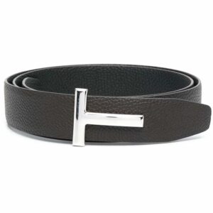 Tom Ford logo-plaque leather belt