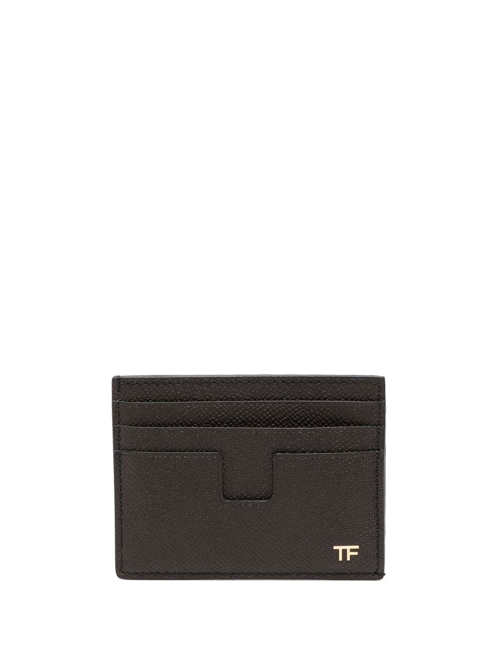 TOM FORD logo-plaque leather wallet