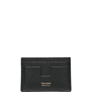 TOM FORD logo print leather cardholder