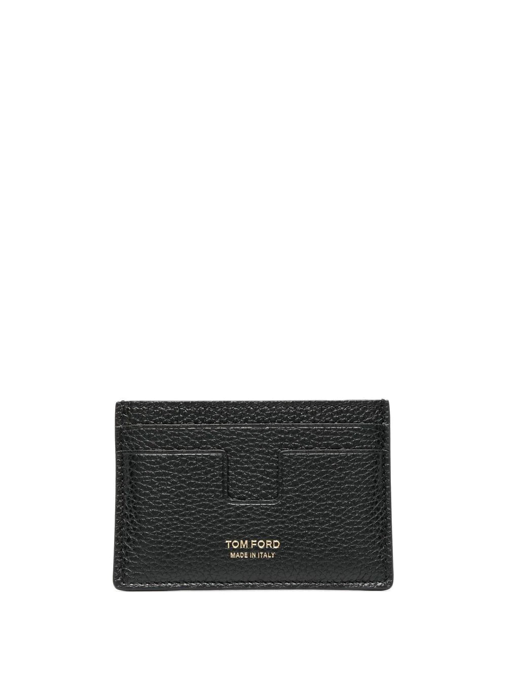 TOM FORD logo print leather cardholder