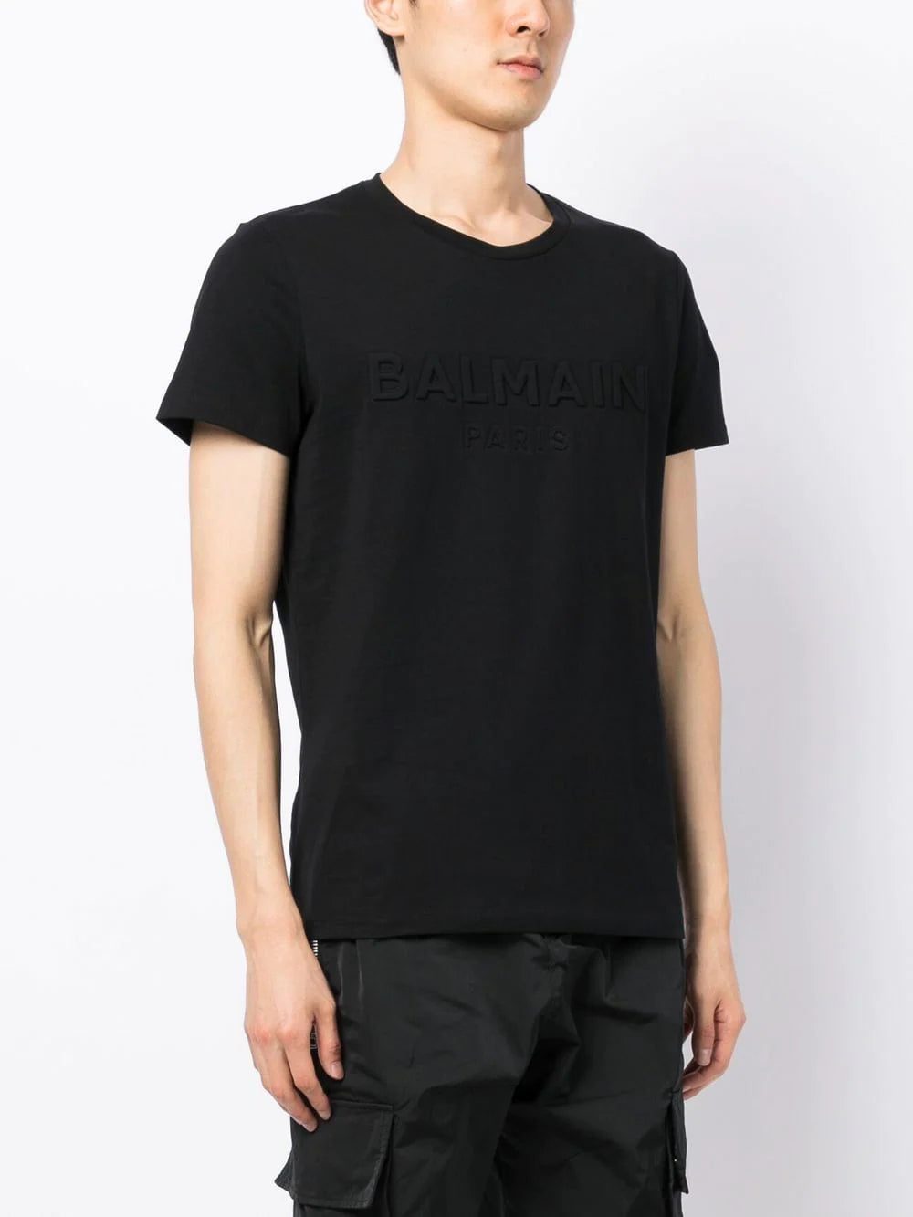 Balmain logo-embossed cotton T-shirt - Image 3