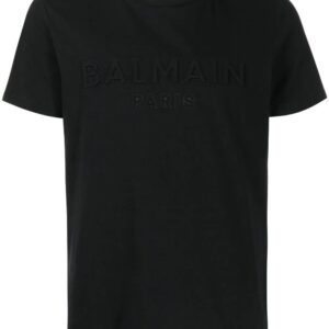 Balmain  logo-embossed cotton T-shirt