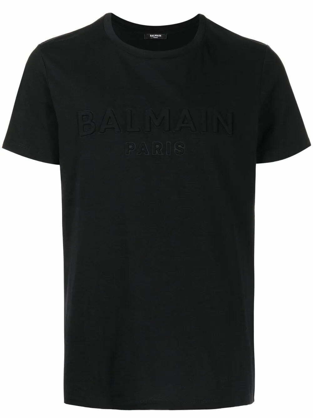 Balmain logo-embossed cotton T-shirt