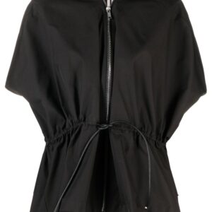 Rick Owens Sail short-sleeve leather jacket