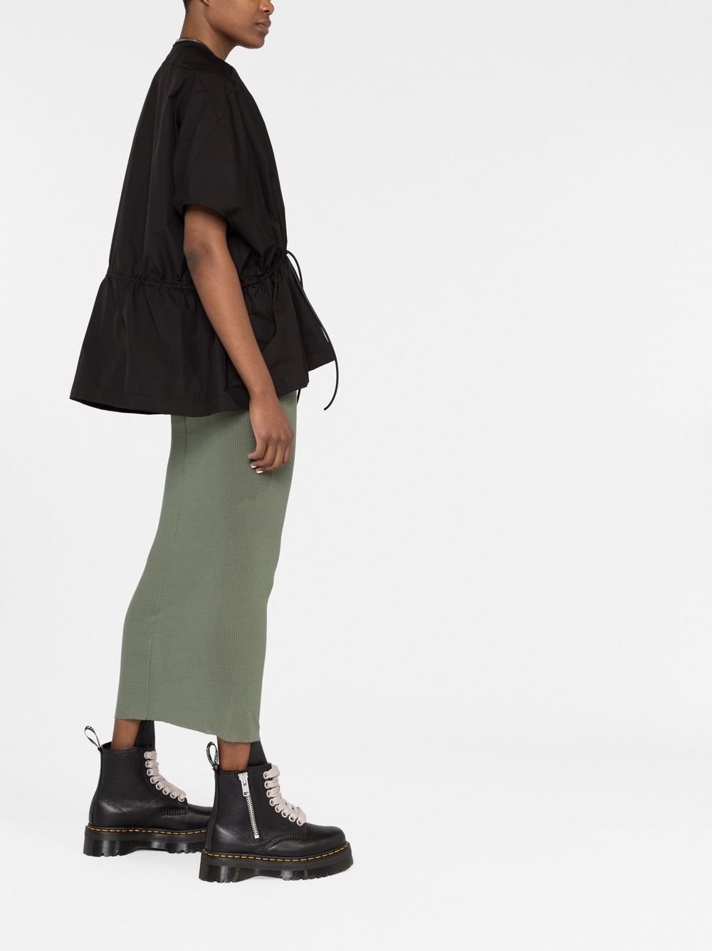 Rick Owens Sail short-sleeve leather jacket - Image 4