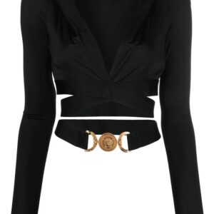 Versace  Medusa Biggie crop hoodie