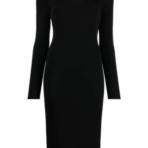 Versace  Medusa plaque midi dress