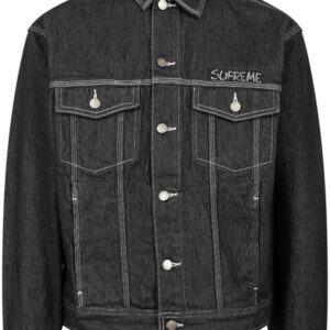 Supreme  x Smurfs denim trucker jacket