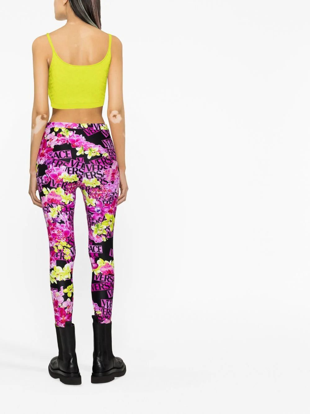 Versace floral-print leggings - Image 4