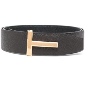 TOM FORD Ridge T leather belt