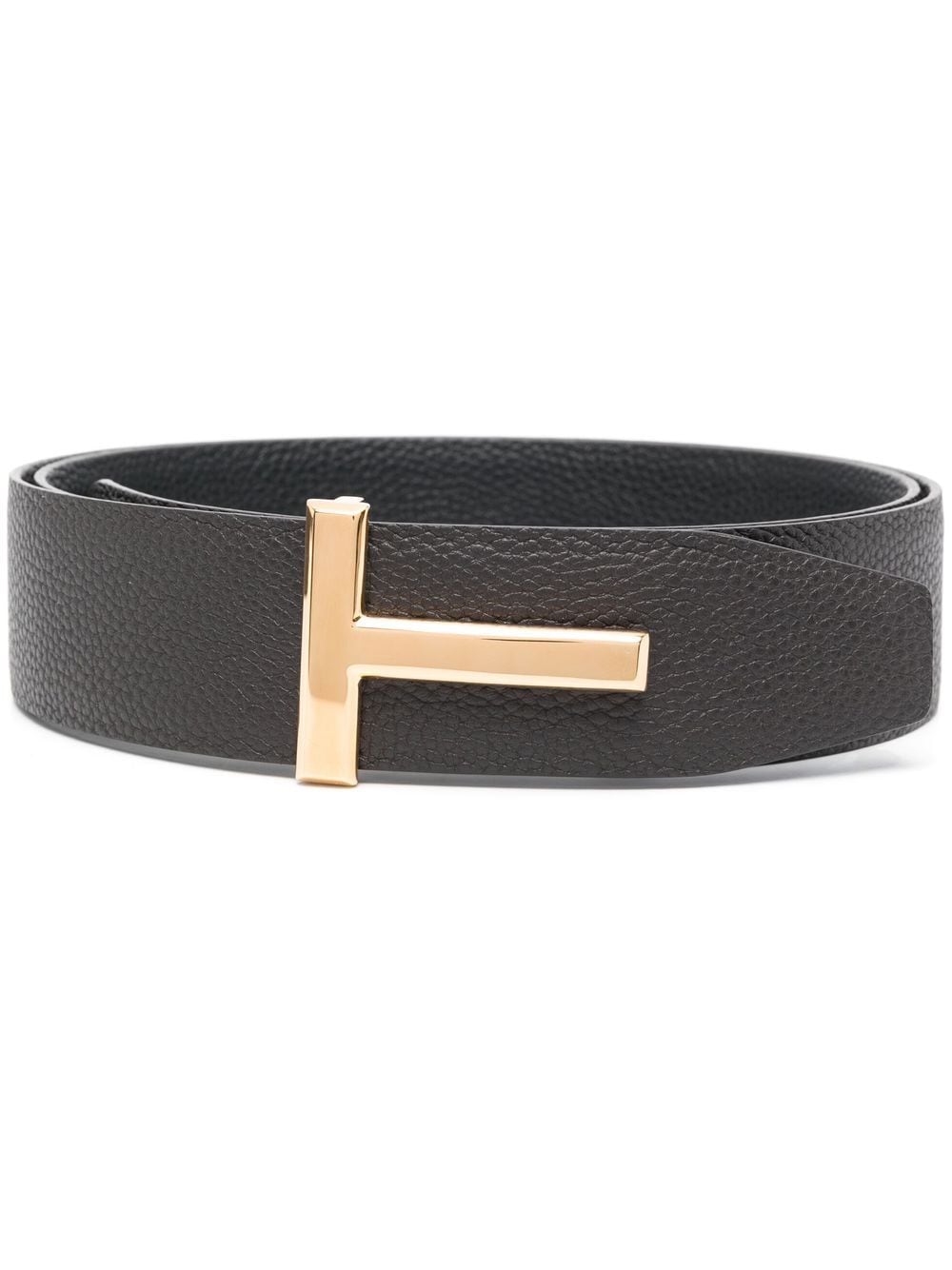 TOM FORD Ridge T leather belt