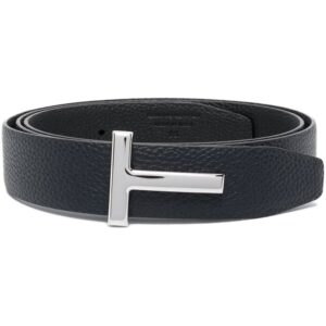 Tom Ford logo-plaque leather belt
