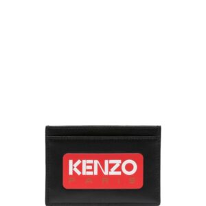 Kenzo leather logo-patch cardholder