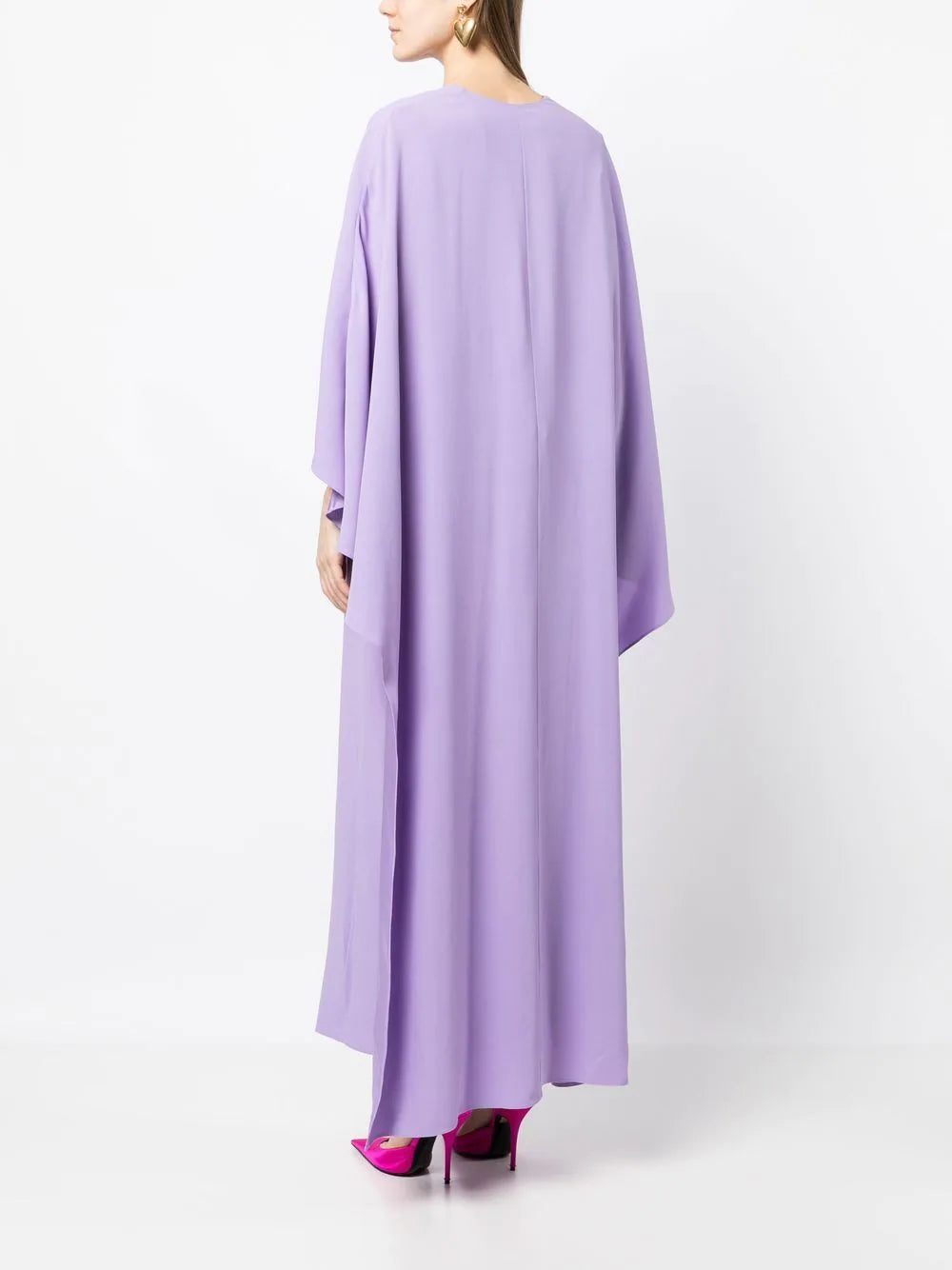 Versace V-neck cape dress - Image 4