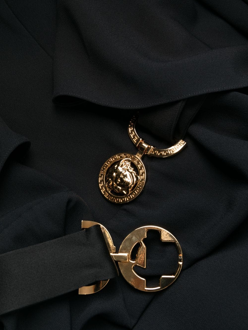 Versace V-neck Medusa-belt maxi dress - Image 6