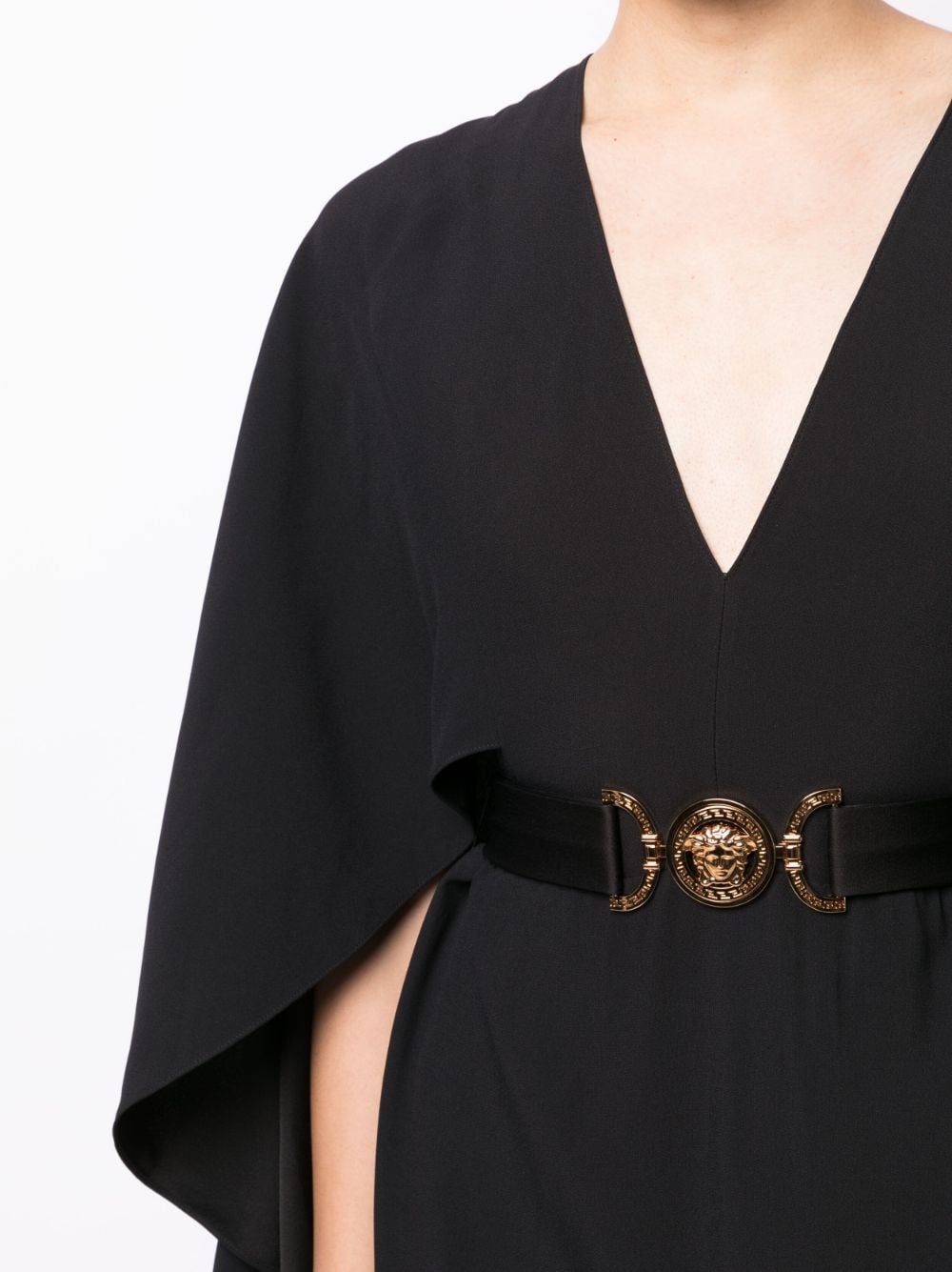Versace V-neck Medusa-belt maxi dress - Image 5