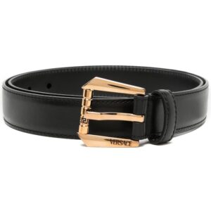 Louis Vuitton logo-engraved leather belt