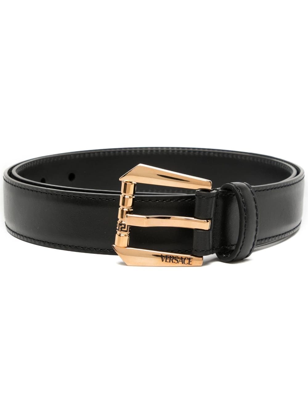 Louis Vuitton logo-engraved leather belt