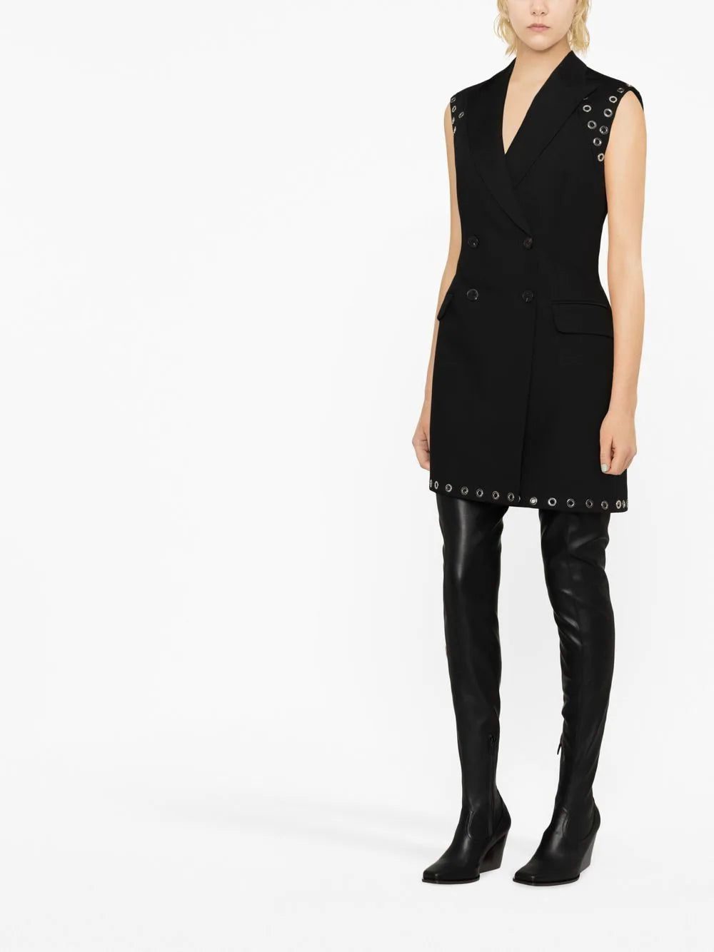 Alexander McQueen double-breasted wool dress - Image 3