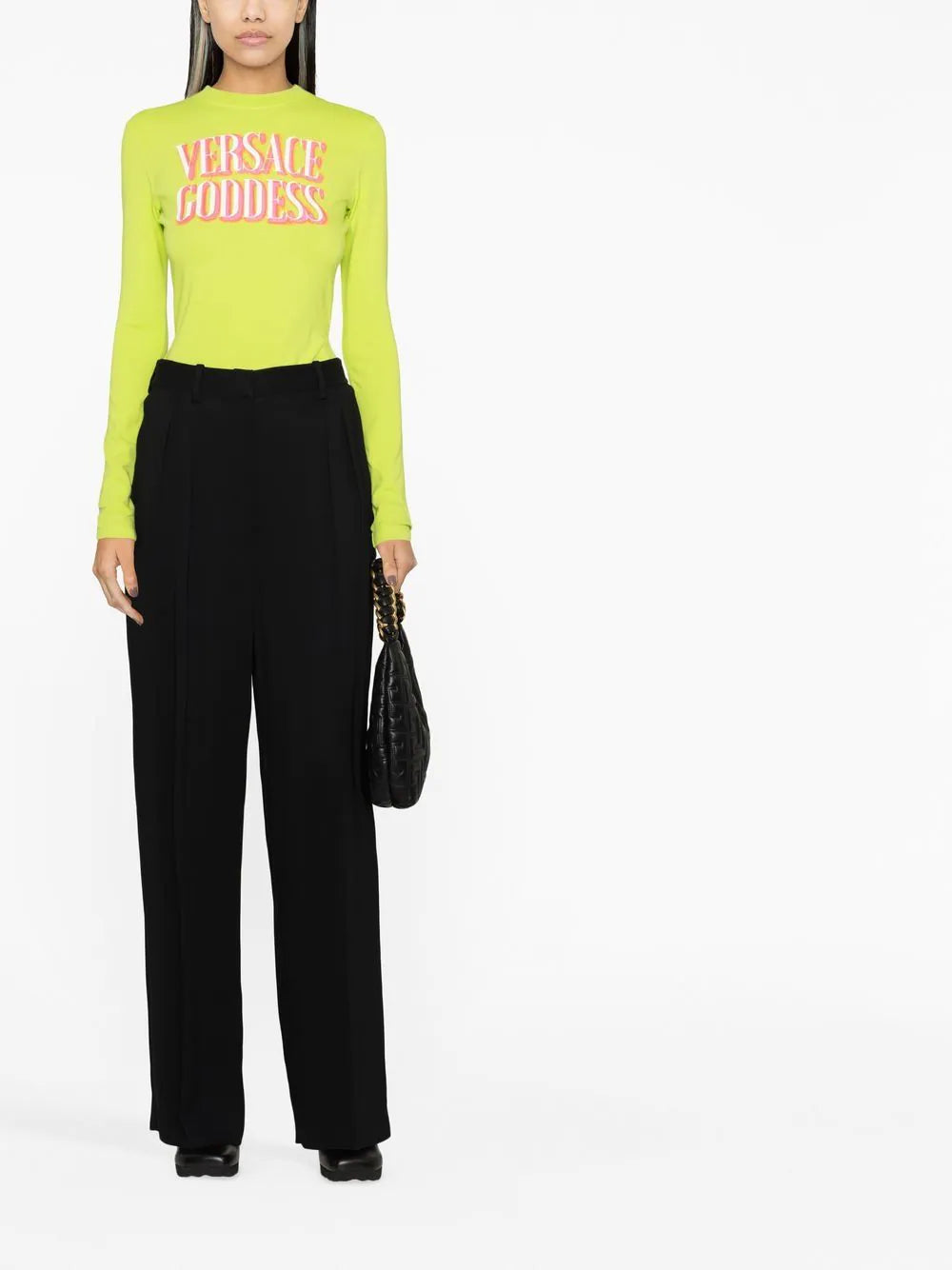 Versace slogan-print long-sleeve T-shirt - Image 2