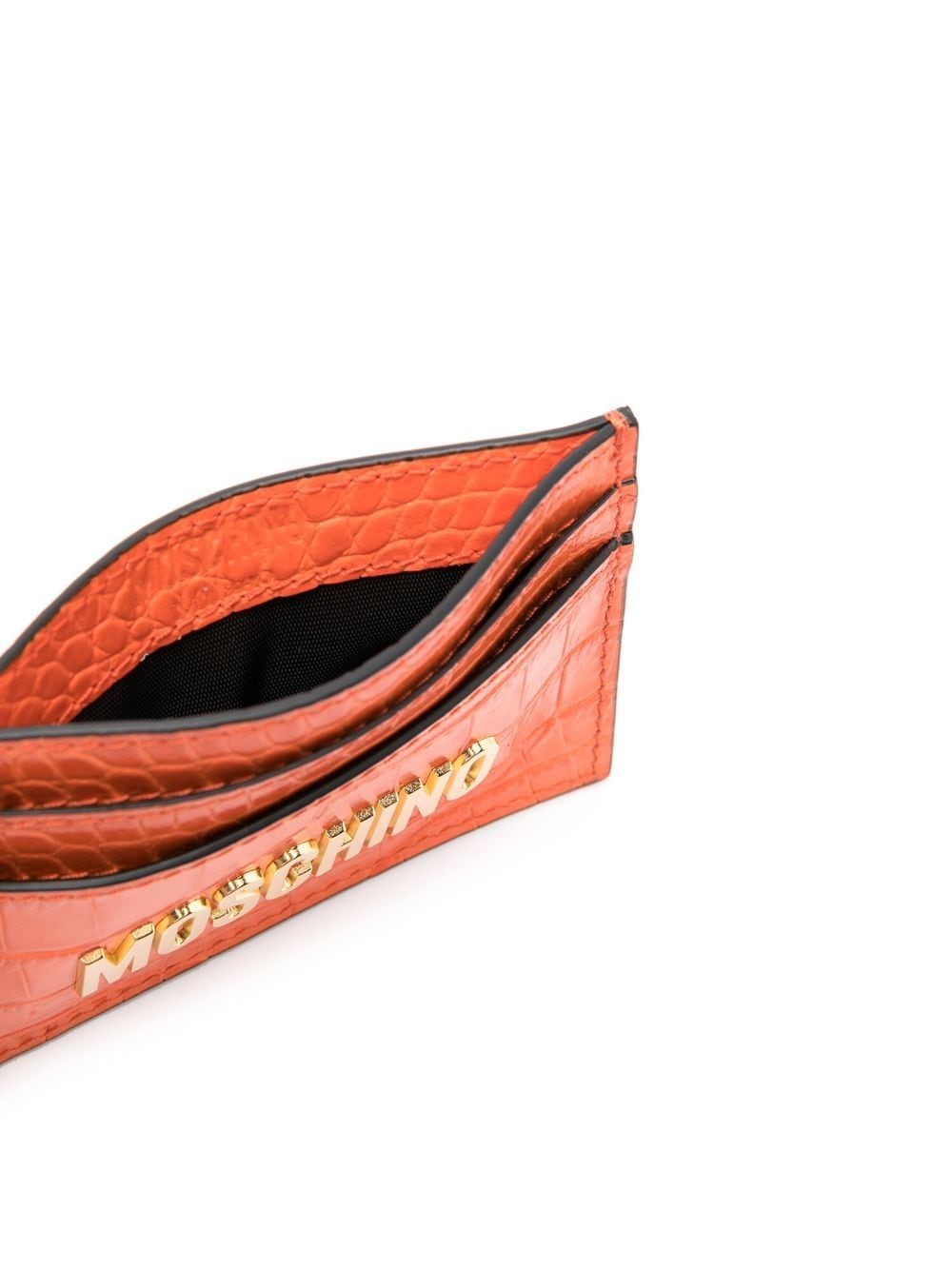 Moschino leather logo-lettering cardholder - Image 3