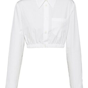Prada embroidered poplin shirt