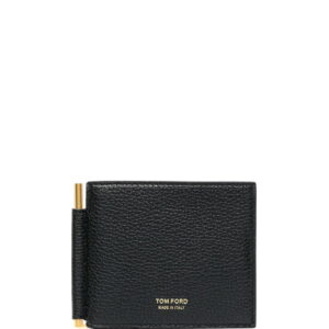 TOM FORD money clip leather wallet