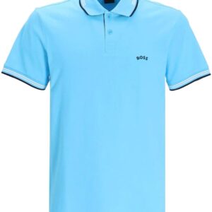 BOSS  logo-print polo shirt