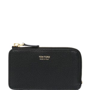 TOM FORD engraved-logo leather wallet