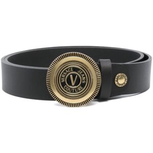 Versace embossed logo-buckle detail belt