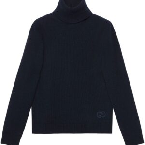Gucci logo-intarsia cashmere jumper