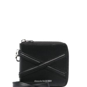 Alexander McQueen engraved-logo bi-fold wallet