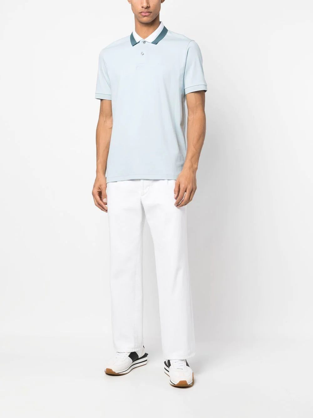 BOSS colour-blocked collar polo shirt - Image 2