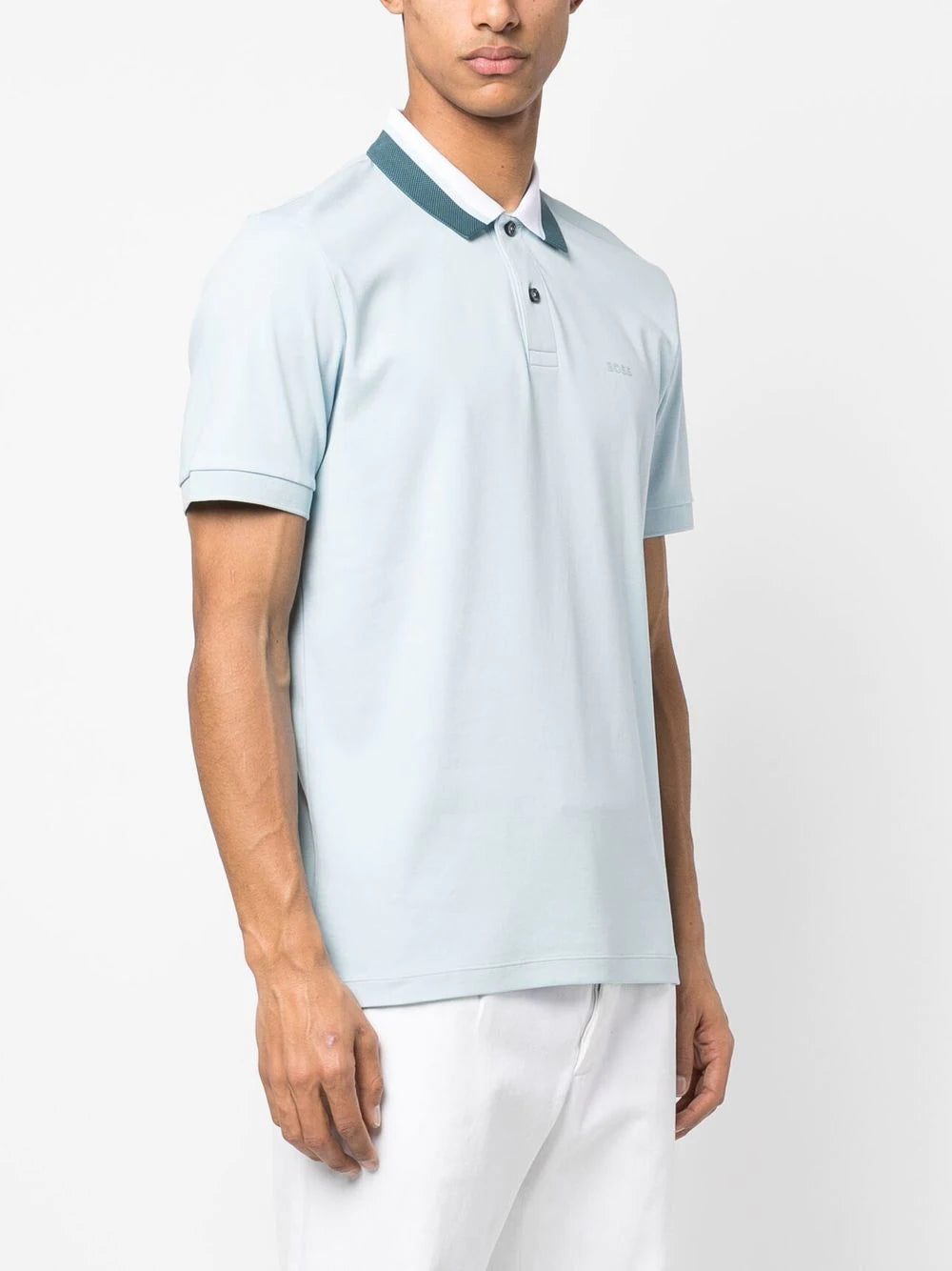 BOSS colour-blocked collar polo shirt - Image 3