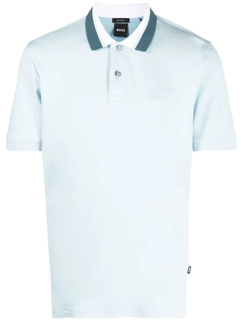 BOSS colour-blocked collar polo shirt