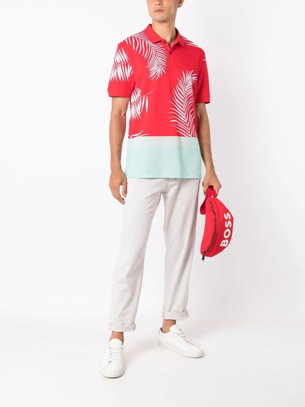 BOSS colour-block polo shirt - Image 2