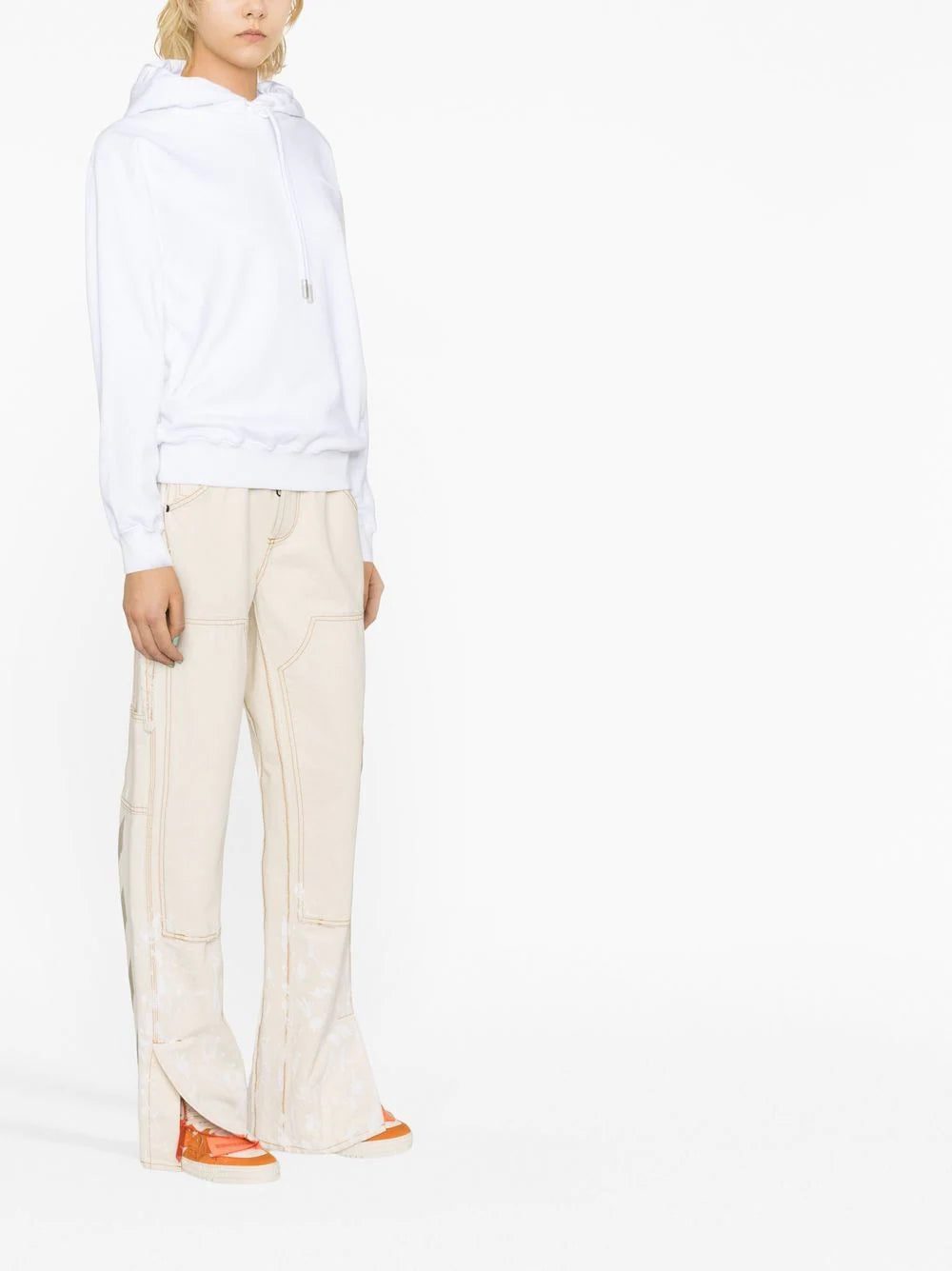 Off-White Diag-print cotton hoodie - Image 3