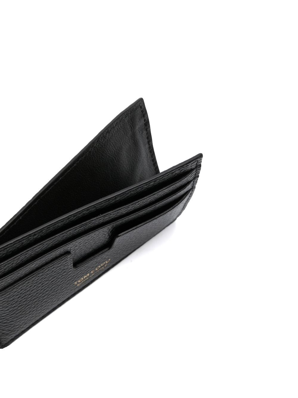 TOM FORD logo-print grained-leather cardholder - Image 3