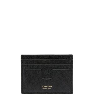 TOM FORD logo-print grained-leather cardholder