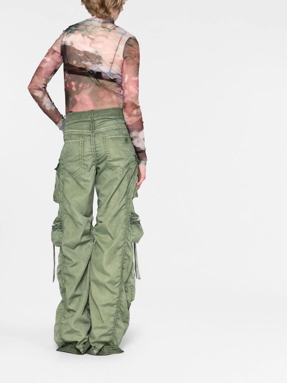 Balmain Sky-print tulle top - Image 4