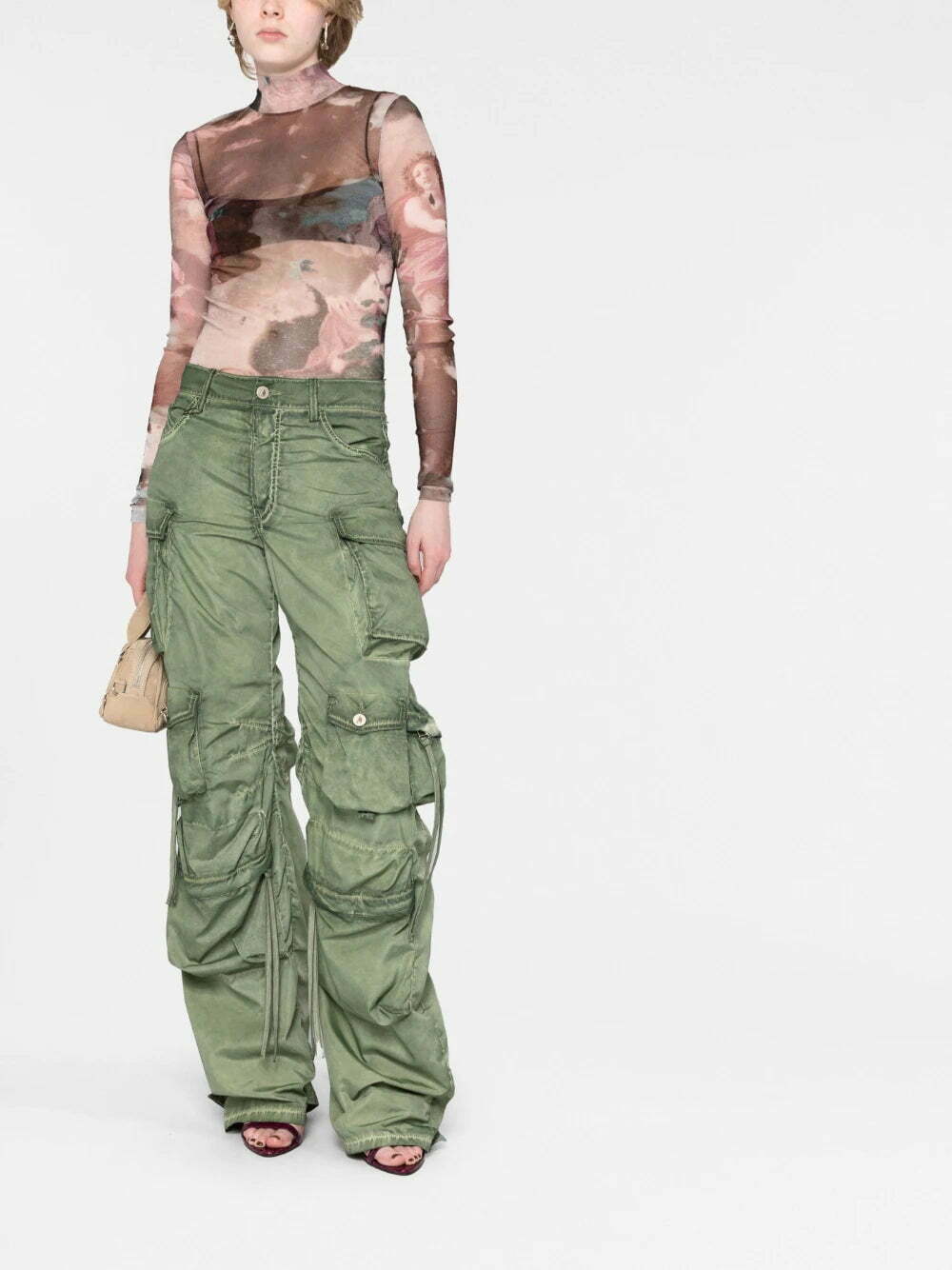 Balmain Sky-print tulle top - Image 2