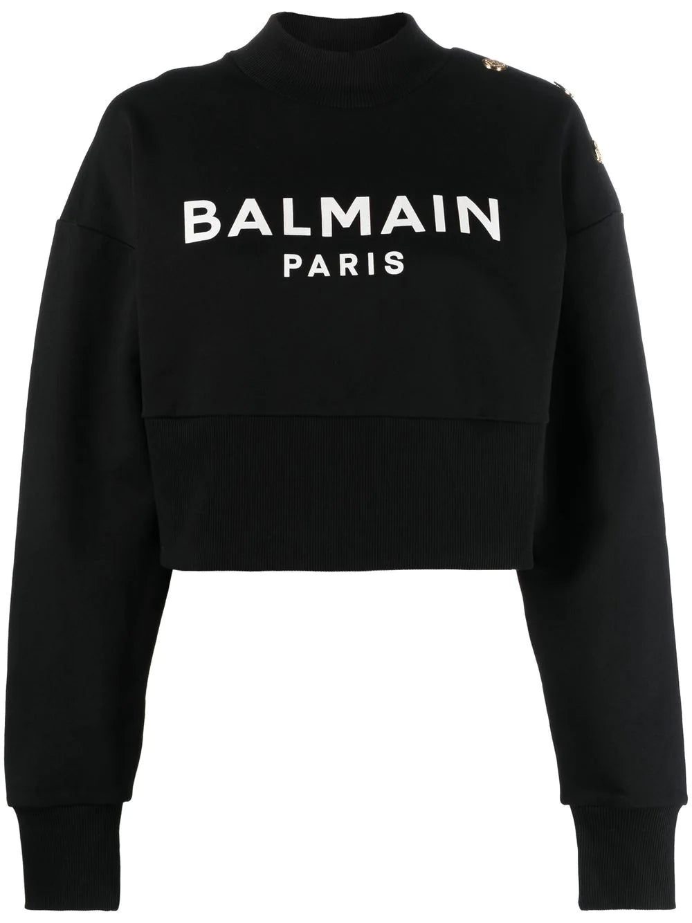 Balmain logo-print cotton sweatshirt